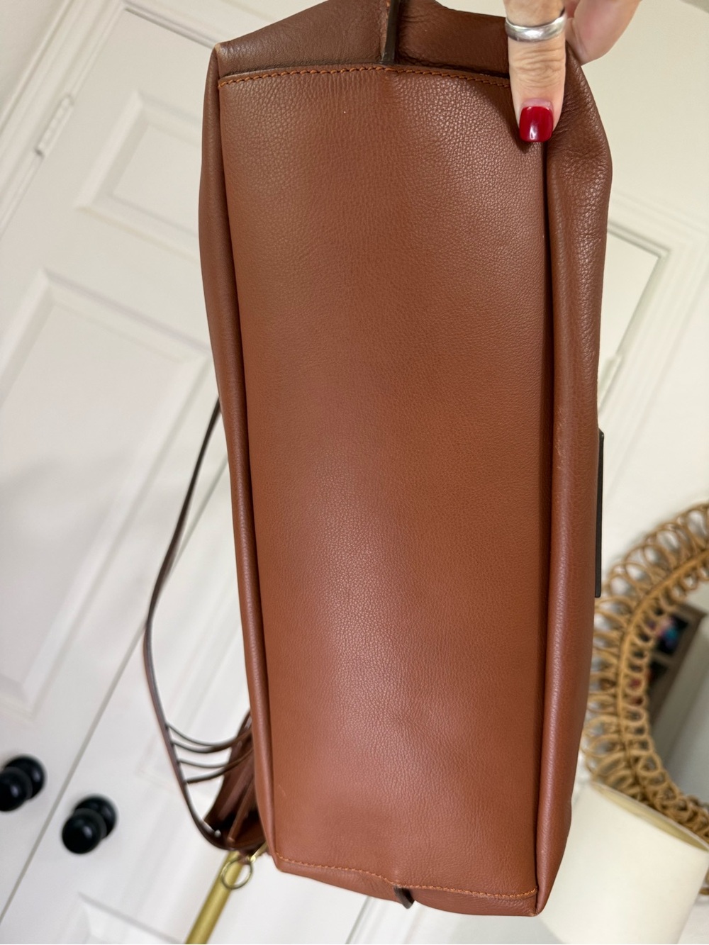 Ralph Lauren Collection Calfskin Leather Stirrup Tote - Picture 6 of 17